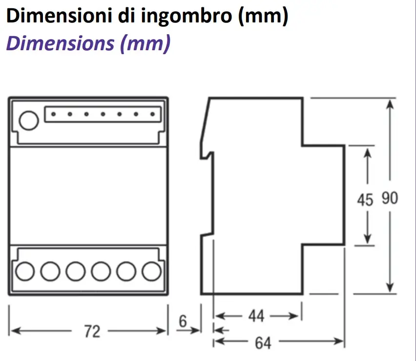 dimensioni SCM3100AMID