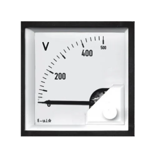 90° scale analogue meters