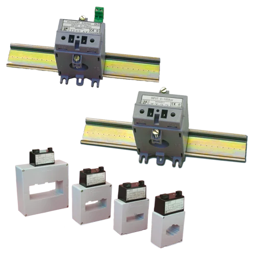 Current transformers with built-in transducer